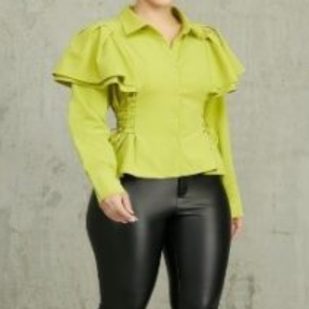 Ruffle Sleeved Blouse